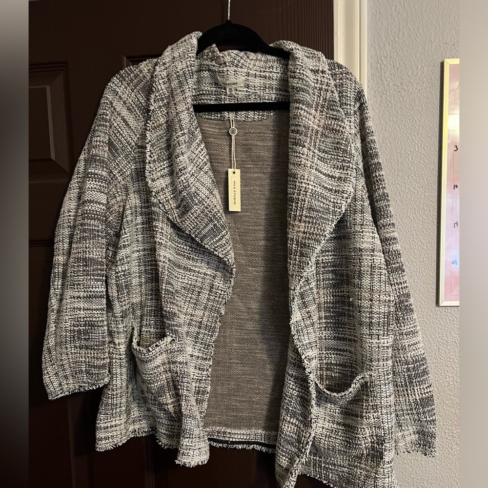 Cardigan blazer